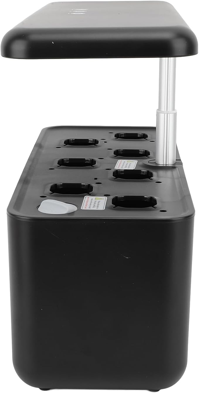 Hydroponics Growing System Pump Circulation Mode LED Hydroponics Growing System Kit for Home (Black)