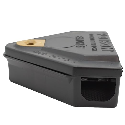Gold Key Mouse Depot Plastic Tamper-Resistant Mini Bait Station with Clear Window – Indoor &amp Outdoor Mouse Size Rodent Control