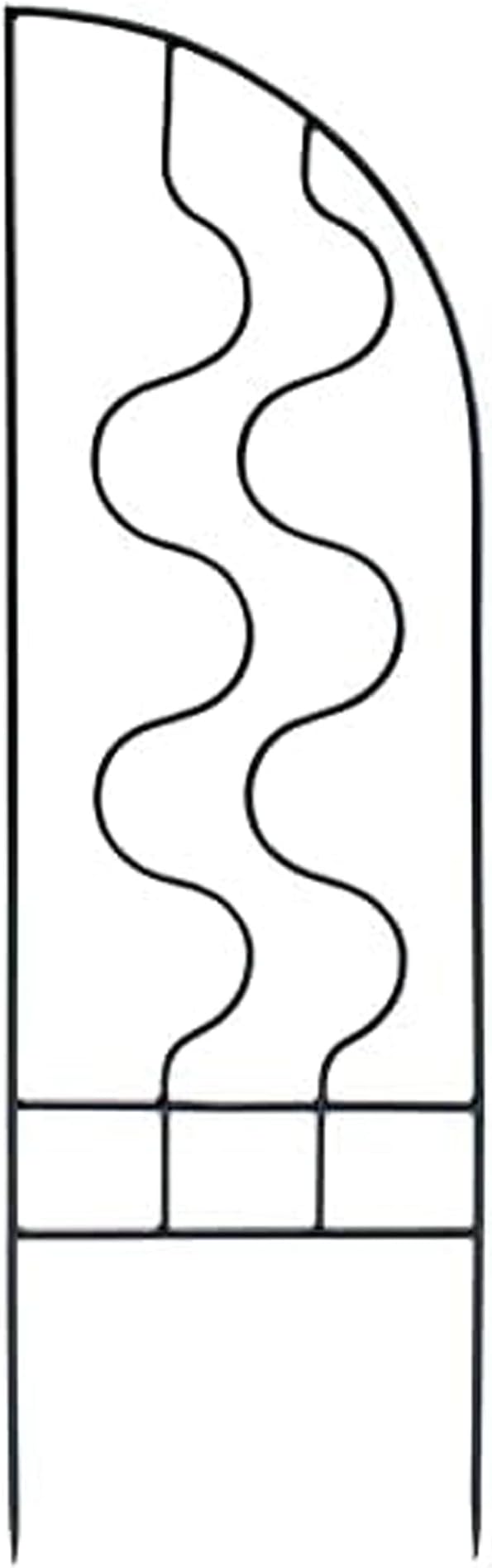 FT-42S Primrose Side Panels Support Wrought Iron Garden Trellis for Climbing Plants