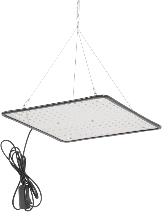 Garneck 225 LED Plant Grow Light Indoor Hanging Grow Lamp Adjustable Chain Ultra-Thin Red for Hydroponic and Household Plants