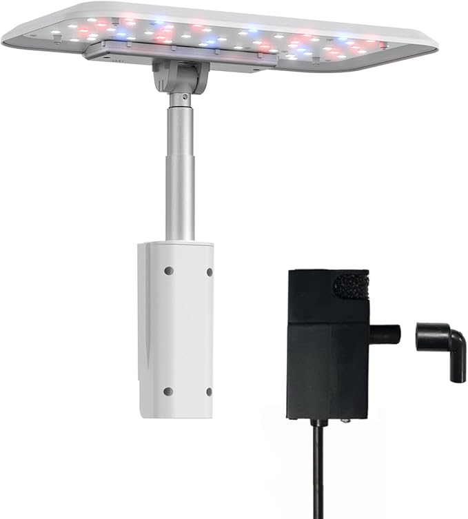 Replacement Accessories Kit: LED Grow Light &amp Water Pump for HP-GC001 8pods Hydroponics Growing System (White)