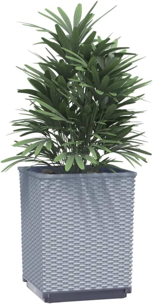 Planters 2 pcsIndustrial Rustic PlantersVegetable PlantersPlant Privacy FenceBackyard Raised BedsHerb Plantersfor PlantingPatioYard DecorationLight Gray 11.8x11.8x14.6 Polypropylene
