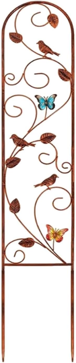 Metal Garden Trellis for Climbing Plants Iron Art Plant Support Decorative