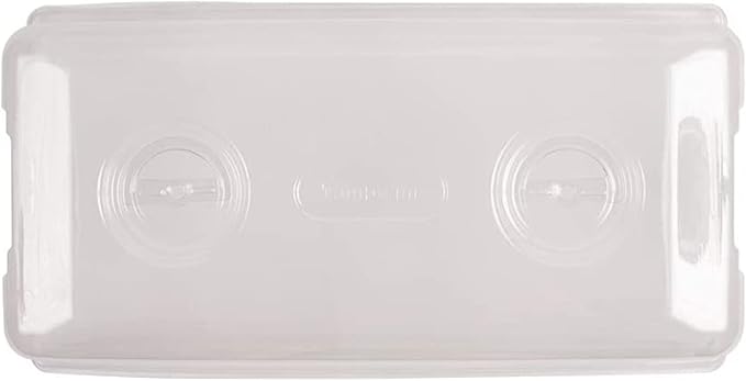 SUNPACK Sundome Plastic Multi-Vented Humidity Dome Clear 7 - Ideal for Greenhouses or Indoor Growing Able to Adjust Humidity with Vents