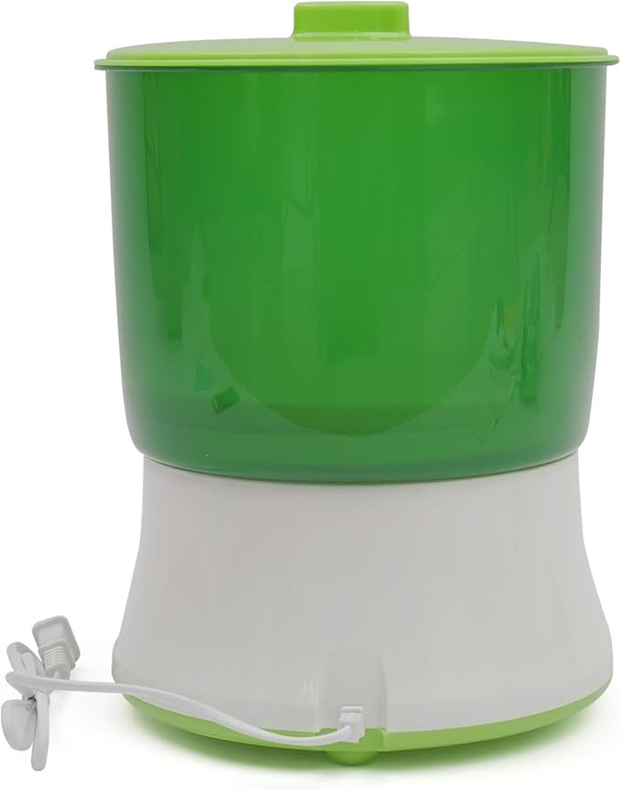 Seed Sprouter 2 Layers Bean Sprouts Machine Automatic Intelligence Electronical Seed Sprout Maker Homemade Food Grade 360 Degree Sprinkler