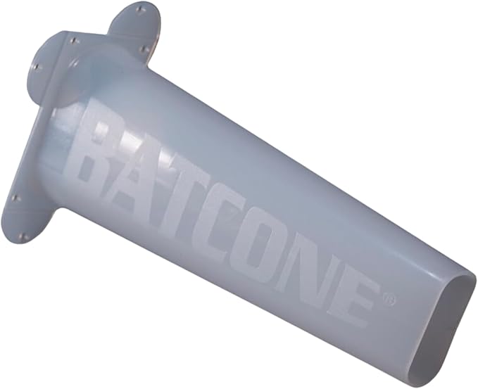 WCS Bat Cone II One-Way Bat Excluder - 6 Reusable Polyethylene Exit Cone for Attics Soffits &amp Rooflines - Humane Bat Removal Bats Exit But Cannot Return - Professional Wildlife Control