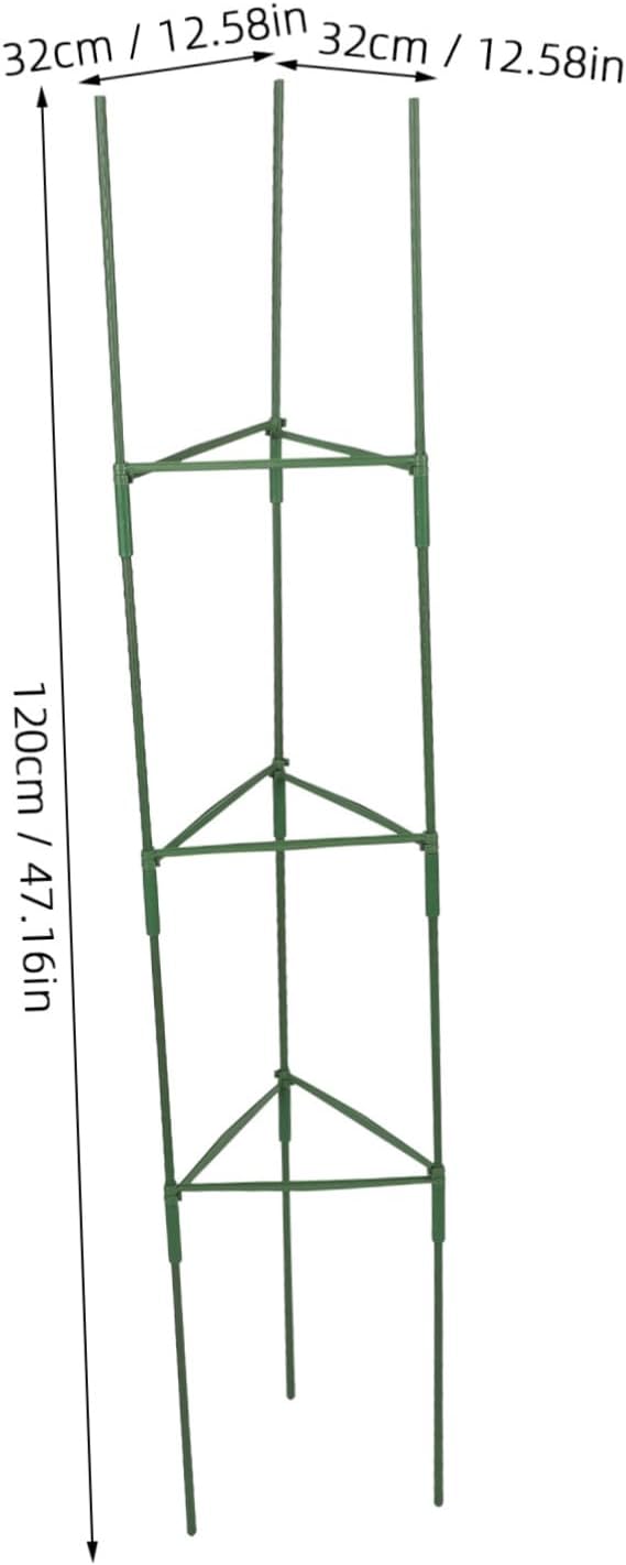 BESPORTBLE 3sets Metal Garden Plant Trellis for Climbing Plants Support Stand for Tomatoes Vines and Flowers for Patio Gardening