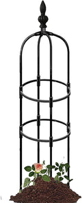 Garden Trellis Outdoor Plant Support Trellis for Potted 35.5 59 71 82.7 H Plants Climbing Vine Rose Flower Clematis Garden Obelisk Trellis Stand Black 1pc ( Size : 8/20cm Dia. x 59/150cm H )