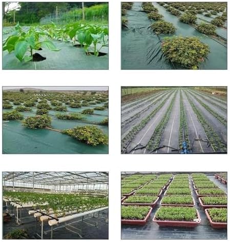 Premium Weed Control Membrane &amp Landscaping Fabric - Durable Weed Barrier for Garden (1.22x46m/4x150ft) - Effective Weed Prevention &amp Soil Protection