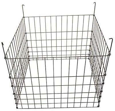Garden Wire Compost Bin 30x30x24 inches Black Garden Bed Fencing