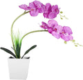 9LED Artificial Flower Pot Lamp Simulation Phalaenopsis Bonsai Light Foldable LED Decorative Flower Lamp with Bright White LEDs for Indoor Outdoor Home Decoration