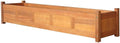 Garden Planter Raised Bed Acacia Wood Patio Flower Plant Vegetable Bed with Slatted Bottom Wooden Lawn Backyard Outdoor Patio DIY Decor 59 x 11.8 x 9.8