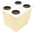 4holes Soilless Cultivation Plastic Hydroponic Planting Container for Balcony Garden Greenhouse and Home Gardening for Vegetables Fruits and Flowers