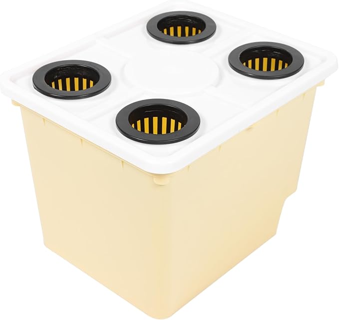 4holes Soilless Cultivation Plastic Hydroponic Planting Container for Balcony Garden Greenhouse and Home Gardening for Vegetables Fruits and Flowers