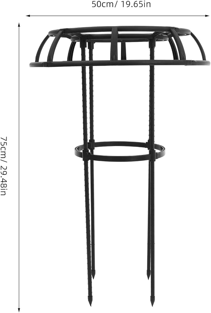 NUOBESTY Metal Plant Trellis Decorative Climbing Stand for Potted Plants and Garden Vines Easy Insert Support Frame for Indoor and Outdoor