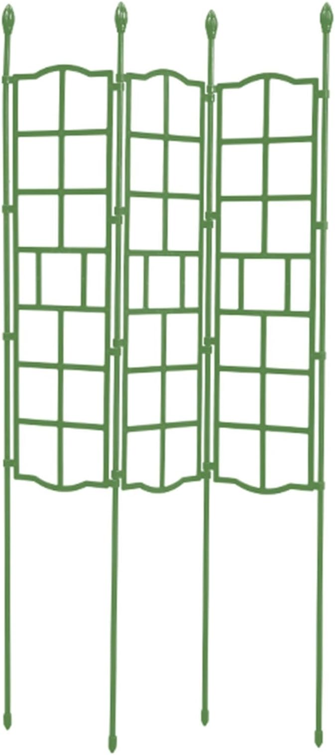 Garden Trellis For Indoor And Outdoor H: 90 120 150cm Foldable Potted Plant Support Stand With PP Mesh Plant Lattice Fence For Climbing Plants Roses Vegetables Flowers Clematis(Size:50x90cm(19.7
