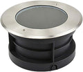 Underground Light LED 85-265V Beam LED Floodlight IP67 Waterproof Wall Washer Glare-Free Round Outdoor recessed spotlights Easy to Install Landscape Light Main Power (Cold White 15W)