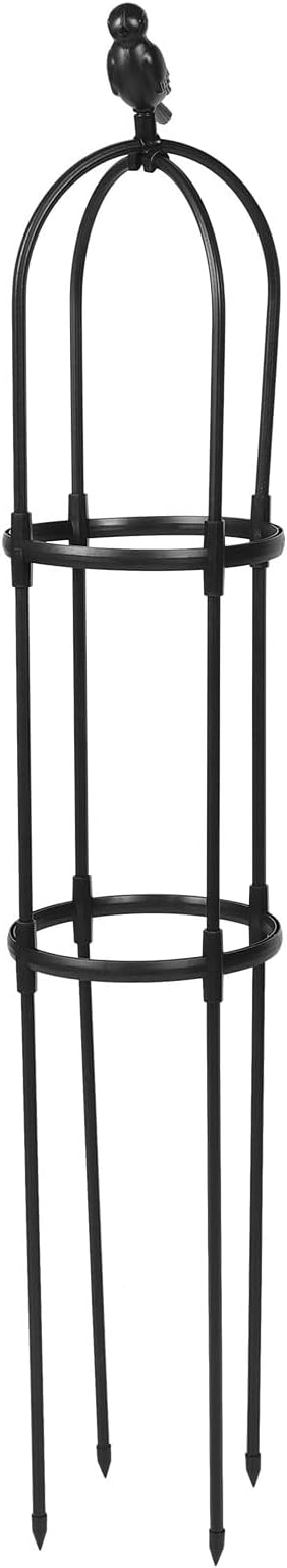Iron Art Plant Climbing Trellis for Indoor and Outdoor Potted Plants 25cm Diameter X 120cm Height Garden Climbing Support Rack for Vines and Flowers