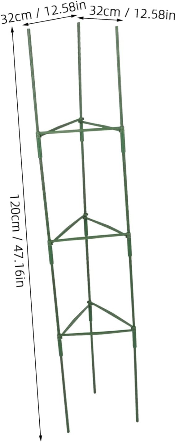 3sets Garden Trellis for Climbing Plants Sturdy Support Rack for Tomatoes Vines Vegetables Elegant Design for Use Easy Installation Clips