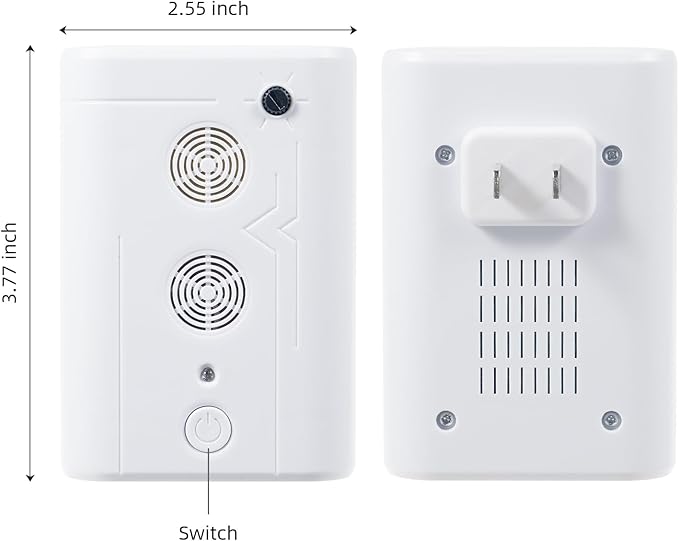 2026 Upgraded Bat Deterrent Devices: Rechargeable Ultrasonic Bat Deterrent for AtticPorchHouseGaragesBird Repellent Bats Fortress Mini Keep Away Indoor &amp Outdoor Friendly to Human &amp Pet