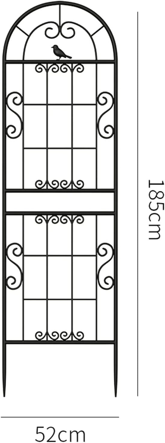 185X52CM Large Garden Trellises For Climbing PlantsRustproof Plants SupportMetal Fence Trellis For Rose Vines Climbing Plants Flower Vegetables Clematis Outdoor Patio Lawn Yard Decoration ( Color :