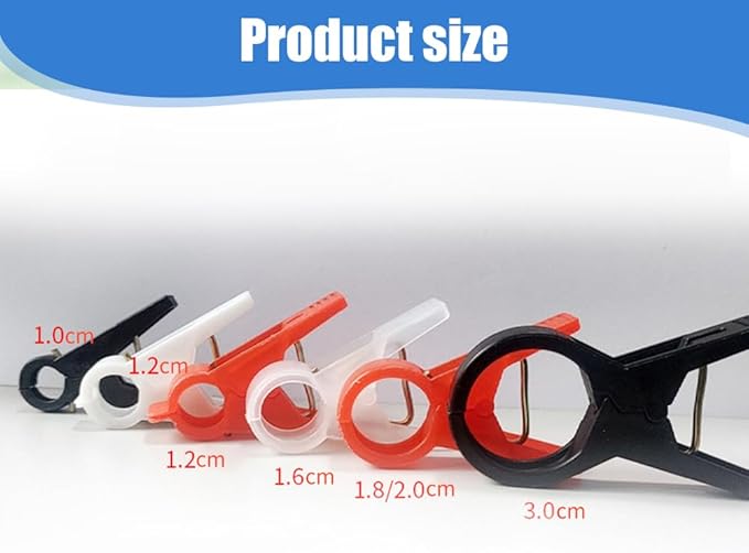 Plant Support Clips Secured Plastic Plant Clips Reusable Garden Trellis Clips for Climbing Plants Outdoors Tomato Grape Vine Vegetables Plant Support Fixing Clips (100 white-1.8cm/0.7in)