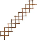 Expandable 78.2 In Wooden Trellis Plant Support Fence For Outdoor Vertical Rack 200 Cm Garden Trellis Climbing Plants Support Brown