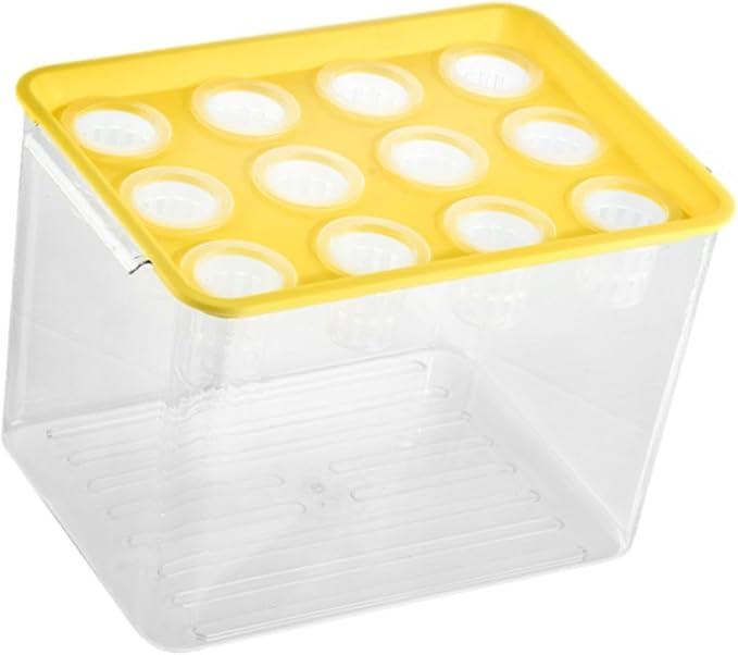 Hydroponic System Growing Kit Microgreens Growing Kit Garden Cabinet Box Easy to Use Indoor Hydroponics Tool for Vegetables Yellow Lid
