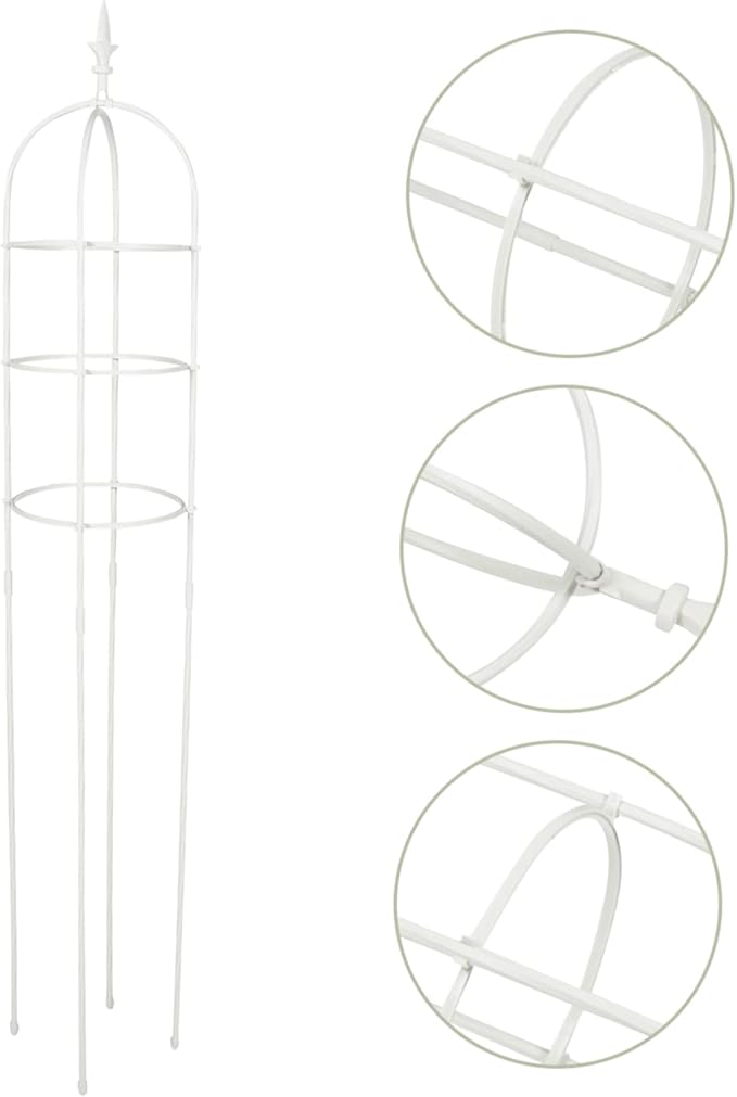Hemoton Metal Pergola Garden Trellis Small Plant Climbing Frame for Wisteria Indoor Outdoor Climbing Support