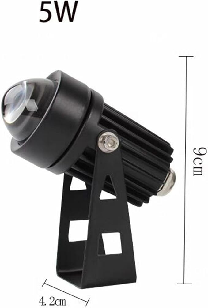 2pcs Led Spot Lights - Led Beam Light 5W Outdoor Wall Lamp Landscape Lighting IP65 Waterproof LED Spotlight Narrow Beam Spotlight for Garden Courtyard Landscape Lighting(White)