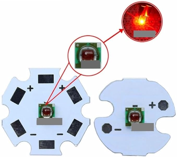 10PCS XPPEE R3 1-3W 3535 red LED Emitter Diode Red 620-625nm LED Plant Grow emitter with 8mm PCB Board