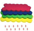 1.625” Neoprene Replacement Foam Inserts for Hydroponics Growing System Clone Machine Propagation Indoor Gardening 72 Foam Pieces and 12 Piece Spray Misters Green Yellow Blue and Red