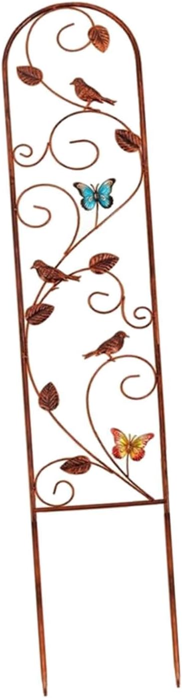 Garden Trellis for Climbing Plants Plant Support Versatile Iron Art Ornament Flower Rose Trellis for Lawn Yard