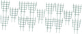 15pcs Garden Trellis for Climbing Plants Plastic Support Cage for Vertical Growth Easy to Assemble Plant Rack for Flowers and Vegetables Heavy-Duty Design Green Coating