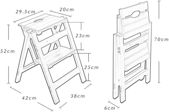 Foldable Wooden Garden Bench Seat with Insulation Step Stool and Flower Pot Display