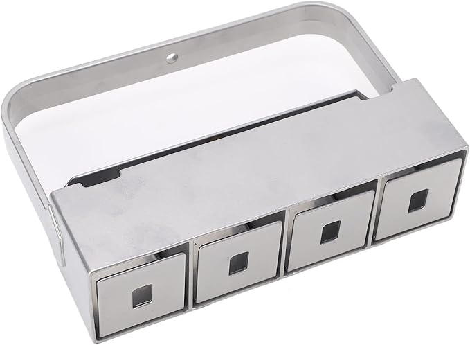 Manual Soil Block MakerSoil Blocker with Comfortable HandleSoil Block Maker with Handle 4 Cell Seed Blocker Stainless Steel Manual Seed Potting Blocking Tools