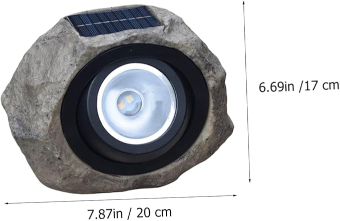 1Pc Solar Decorative Lamp Warm Light Garden Lawn Spotlight Imitated for Outdoor Decor Durable Material for