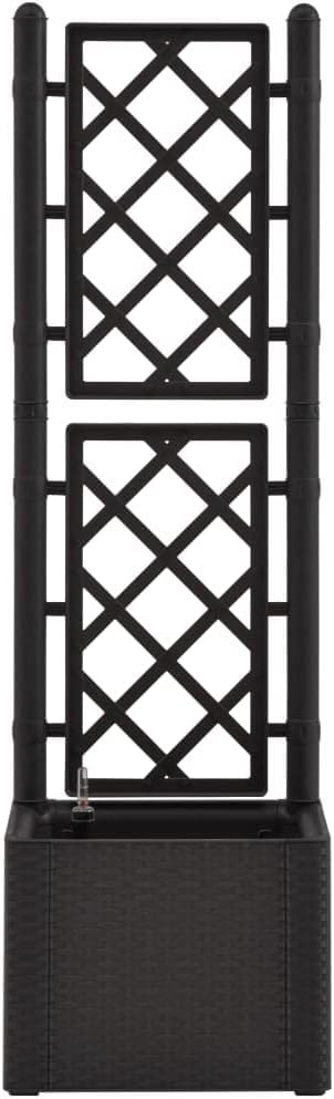 Garden Raised Bed PlanterGarden BedGalvanized Raised Garden BedPlanter Raised bedsGalvanized Planterwith Trellis and Self Watering System Anthracite