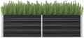 Garden Raised Bed Anthracite 63x15.7x17.7 Galvanised Steel