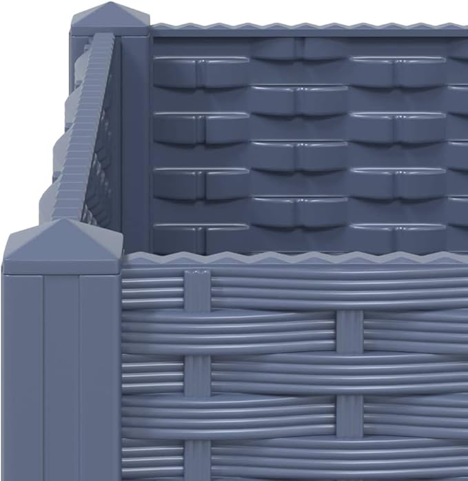 YAFF Raised Bed 31.5x31.5x15 Polypropylene (16.5lbs) I