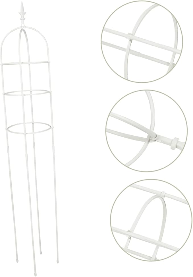 Metal Climbing Frame Trellis for Garden Plant Support for Vines Roses and Durable Outdoor Obelisk Design for Healthy Plant Growth and Stability