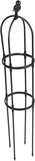 Garden Climbing Trellis and Plant Support Trellis Black Metal Vine Frame 25cm Diameter X 120cm Height for Outdoor and Indoor Climbing Plants