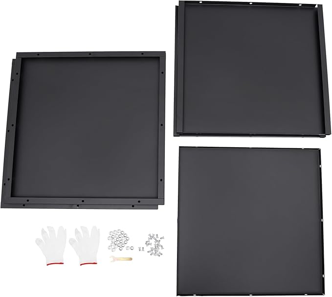 26 x 26 x 26 Metal Planter Box - Heavy Duty Black Steel Raised Garden Bed with Weather-Resistant Coating for Outdoor Patio Garden Yard &amp Porch (Easy Assembly)