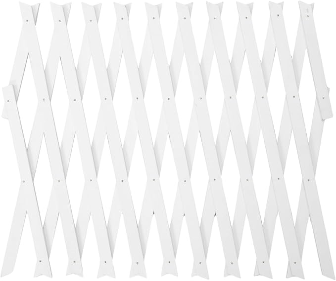 BESPORTBLE Expandable Garden Trellis: Wooden Lattice Fence Stretchable Wall Panel Lattice Panels Trellis Vertical Rack for Climbing Plants Outdoor