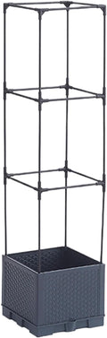 Planter Raised Beds | with Trellis Self-Watering Cage - Outdoor Plant Raised Garden Bedsfor Tomato Cucumber Pea Grape Vines Vegetable Flower Fruit Potted Indoor