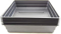 Plant Germination Drip Trays - Half Flat 10x10 1010 Plastic Greenhouse Growing Flats with No Drain Holes - for Seedlings Microgreens Wheatgrass More (10 Pack)