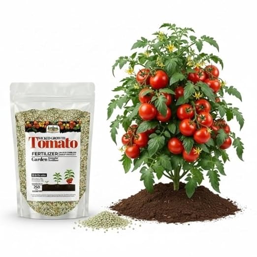 Old Cobblers Farm™ Wicked Growth Tomato Fertilizer– Prevents Blossom End Rot Boosts Fruit Flavor &amp Yield Plant Food for Heirloom Cherry &amp Beefsteak Tomatoes (5/10/15/20lbs) (5 lbs)