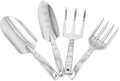 Alasum Garden Tool Set with Small Shovel Rake and Harrow for Soil Cultivation Multipurpose Horticulture Hand Tools Kit with Four Sturdy Pieces for Outdoor Gardening and Plant Care
