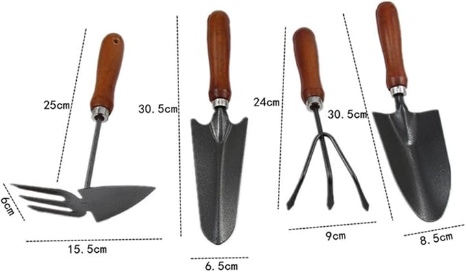 Milisten 12pcs Mini Garden Tool Set Iron Shovel Handle for Planting Transplanting and Weeding for Gardening Enthusiasts Thickened Coating Design