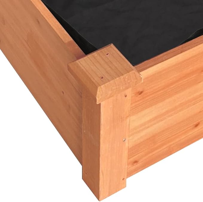 SKM Garden Raised Bed Brown Solid fir Wood Large Garden Raised BedBrown (Weight 16.98KG)
